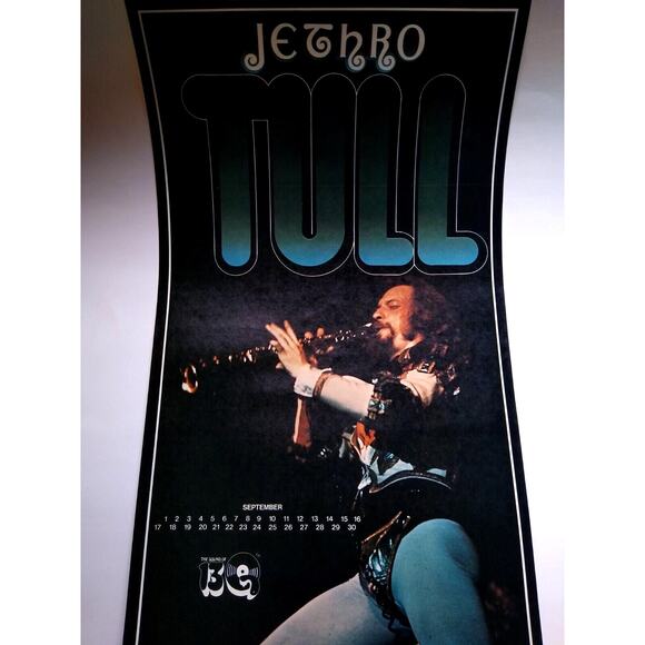 Jethro Tull Band Poster Original 1975 Prog Art Rock Music 22" Wall Art UNUSED - Picture 6 of 6